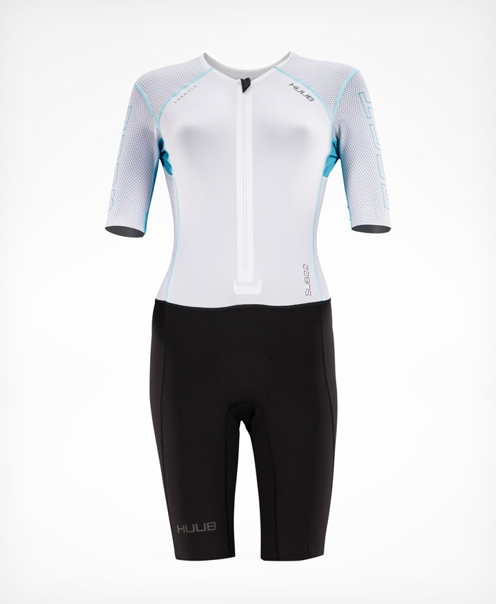 Anemoi 2 | SUB22 Aero Tri Suit White/Aqua - Women's