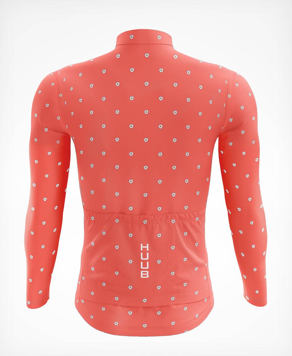 La Fleur Thermal Long Sleeve Jersey Coral Flowers - Women's